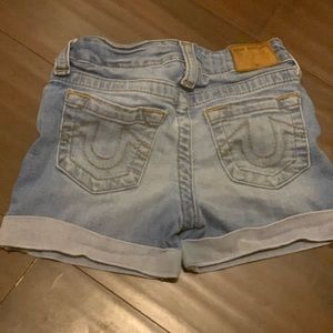 Girls true religion shorts
